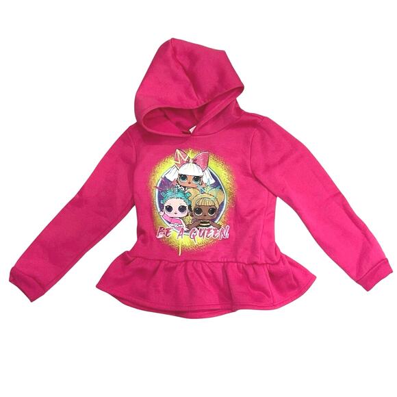 Girls LOL “Be a Queen” Hoodie 6x - Picture 1 of 7
